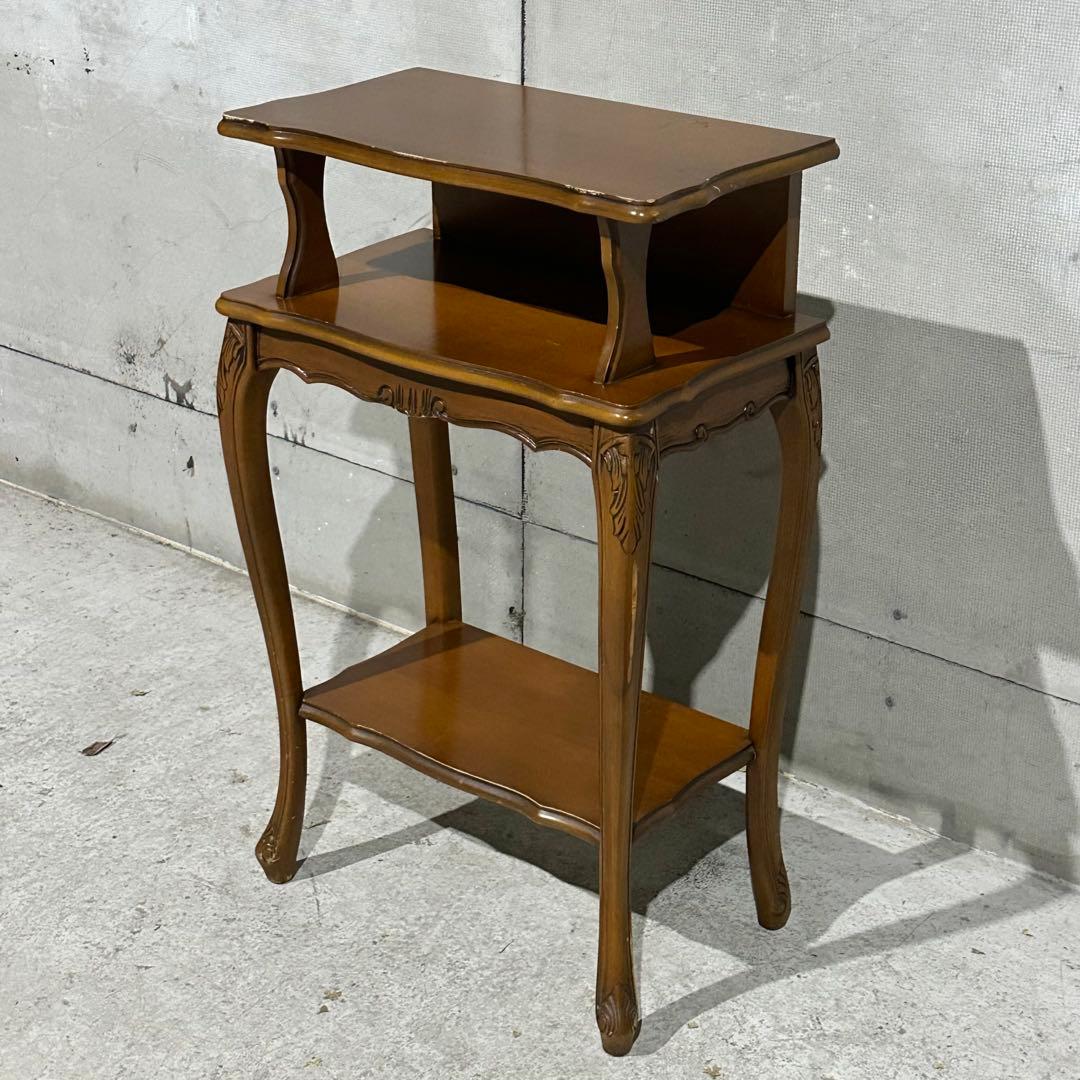 ✦80s✦ロココ調 アンティーク コンソールテーブル サイドテーブル 電話台