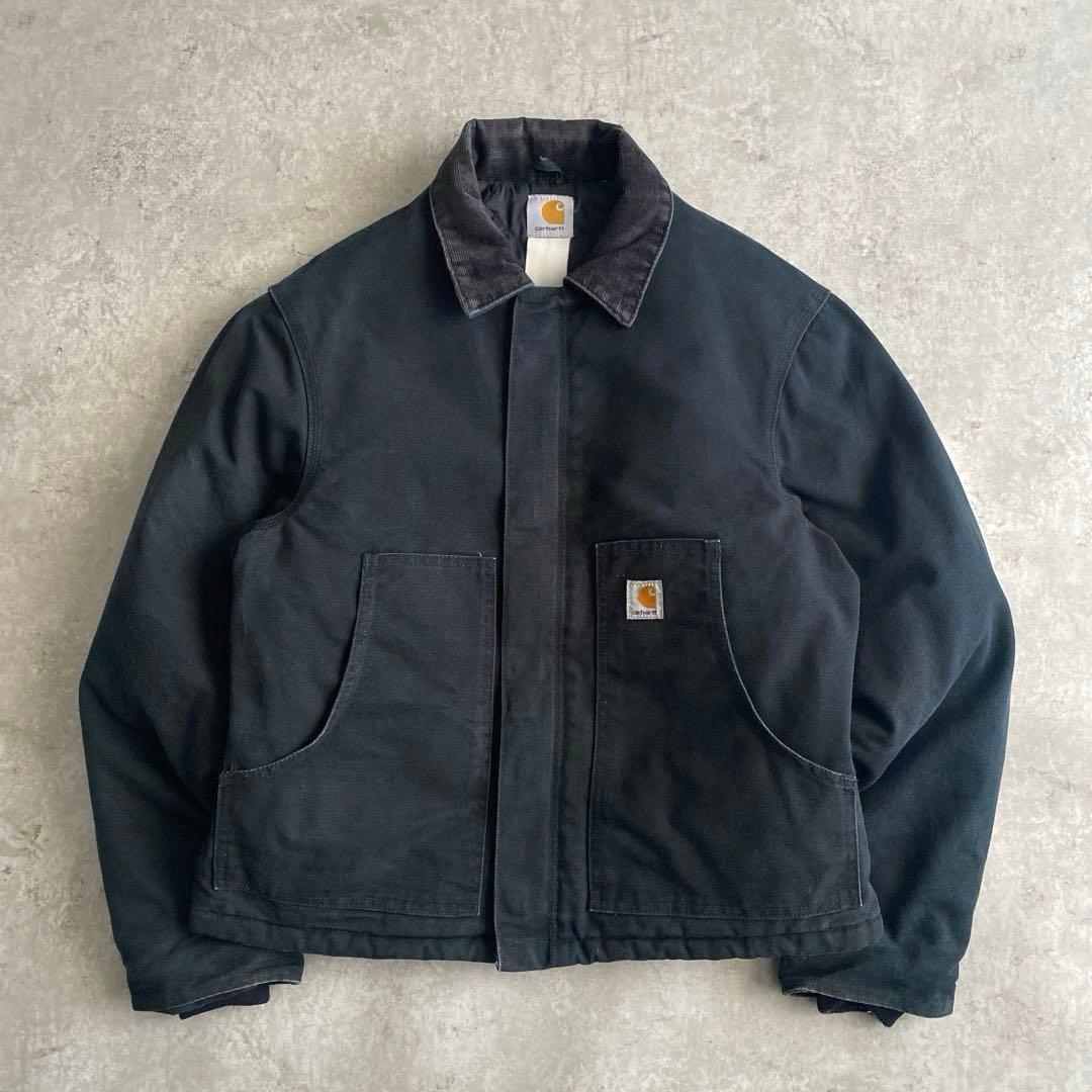 希少サイズ カーハート トラディショナル ジャケット 黒 ブラック