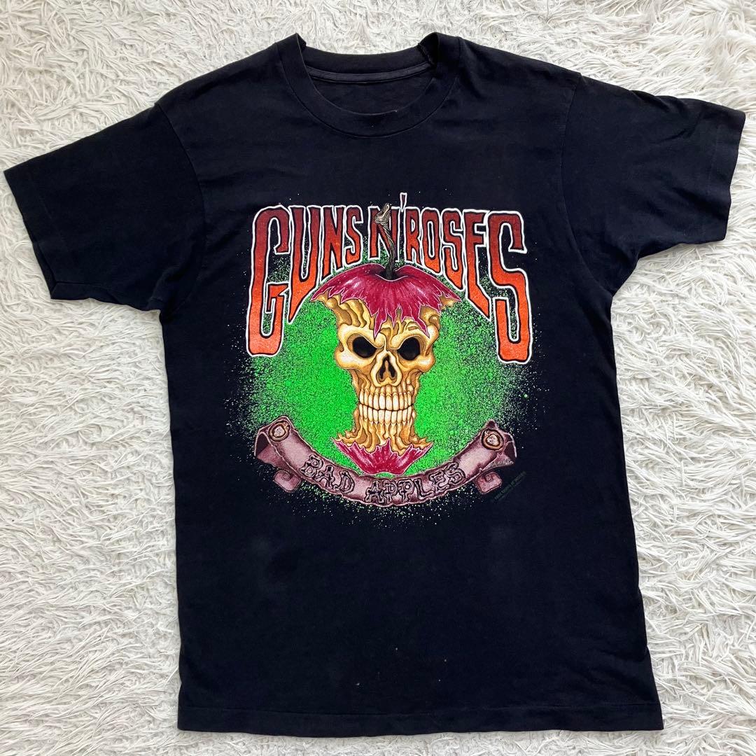 《90s美品珍品人気早い者勝》ガンズアンドローゼズバッドアップルズtシャツ