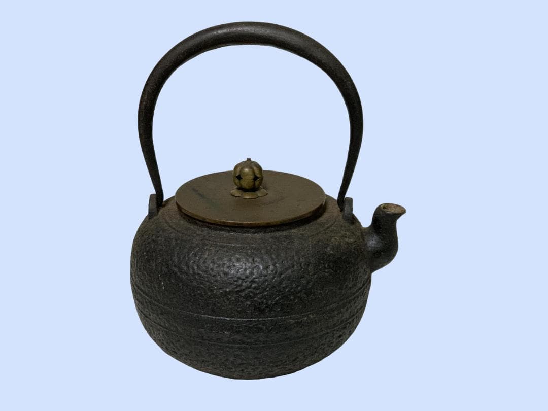 M7791 鉄瓶 龍文堂造 レトロ 約1.8Kg