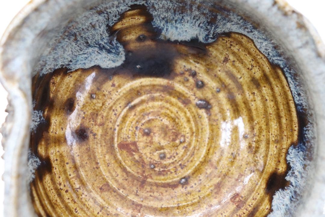 古相馬焼　建水　茶道具　送料込み250510