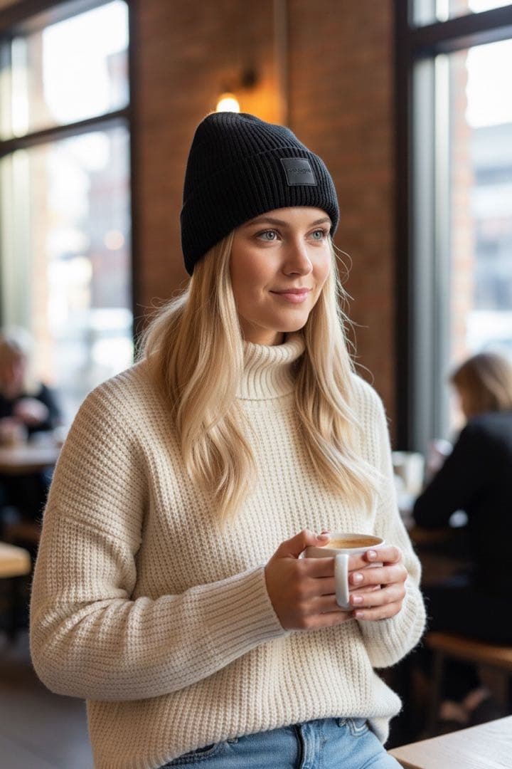 新品　COACH コーチ　ユニセックス　ニットキャップ／ビーニー