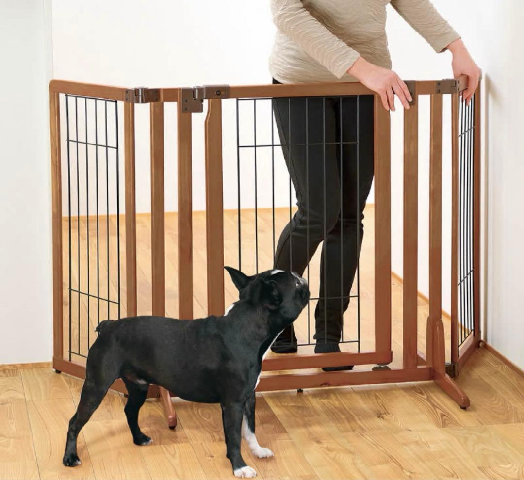 【TOMOS】リッチェル 木製ペットゲート 自立式