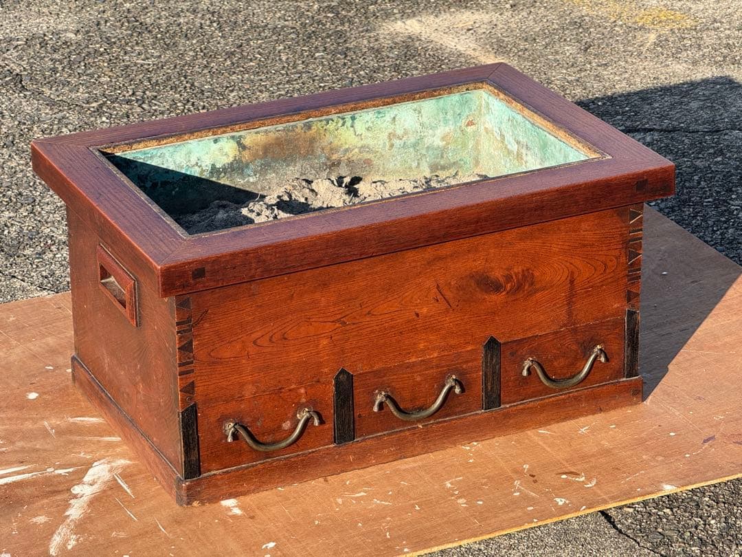 関西長火鉢　引き出し付き