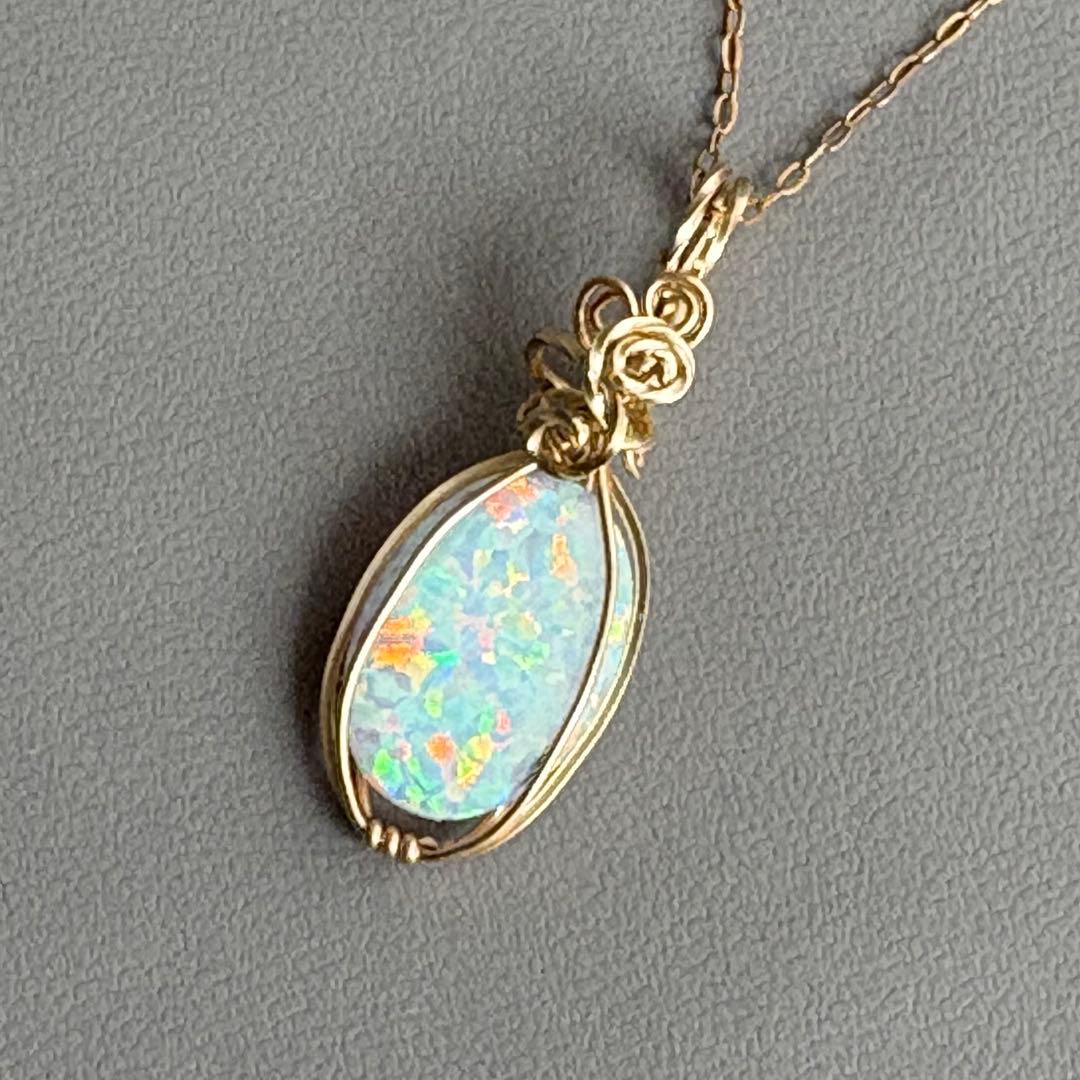 ngoma フリーサイズリング、京都オパール14kgfトップ、チェーン