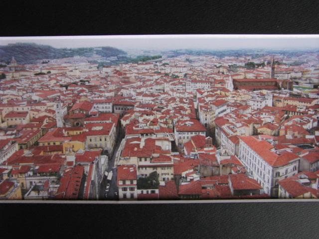 小木曽誠、【フィレンツェ】、希少な額装用画集画、新品高級額 額装付