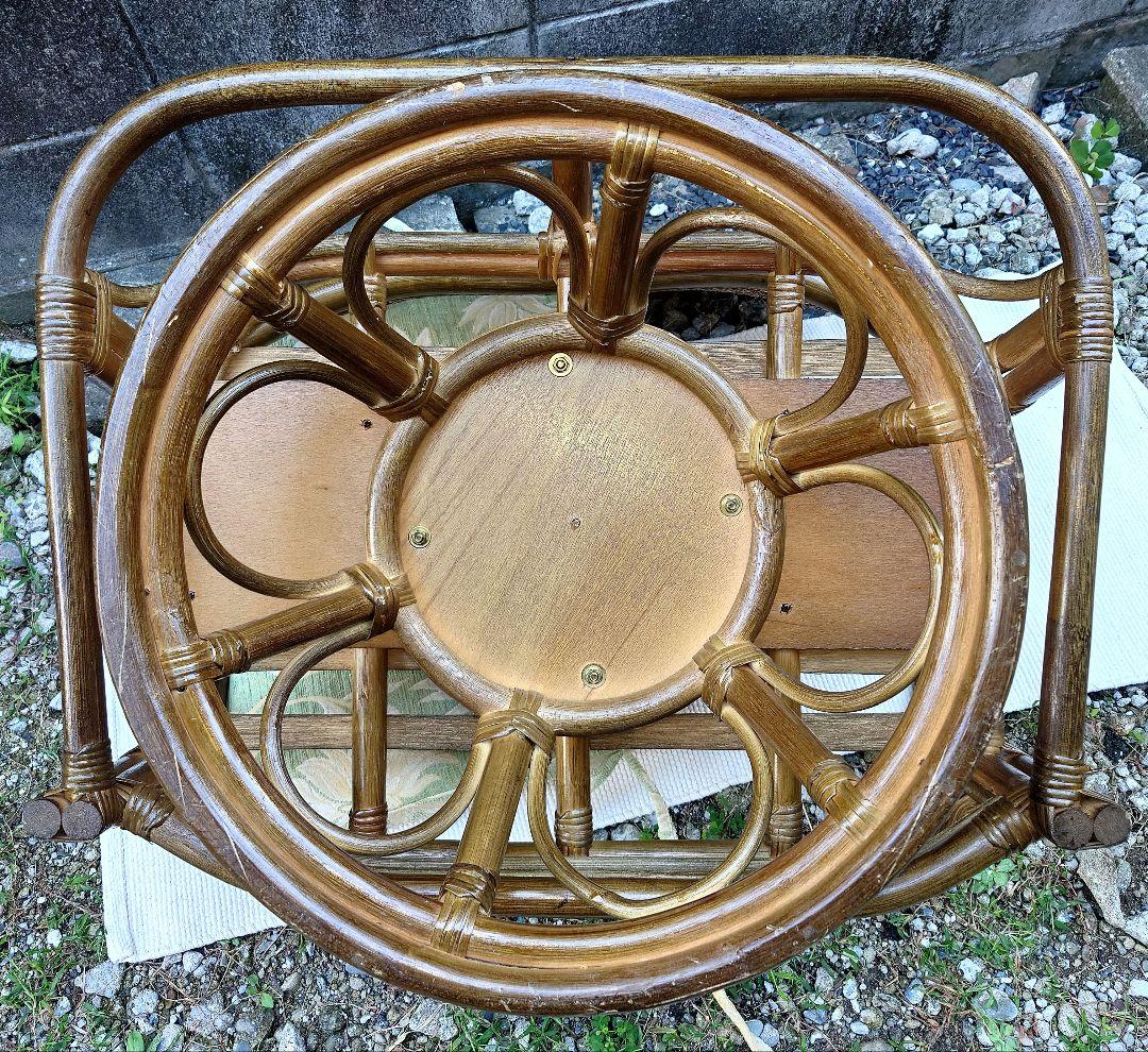木製 ラタン 籐 藤 回転椅子 座椅子 イス いす ベンチ chair チェア
