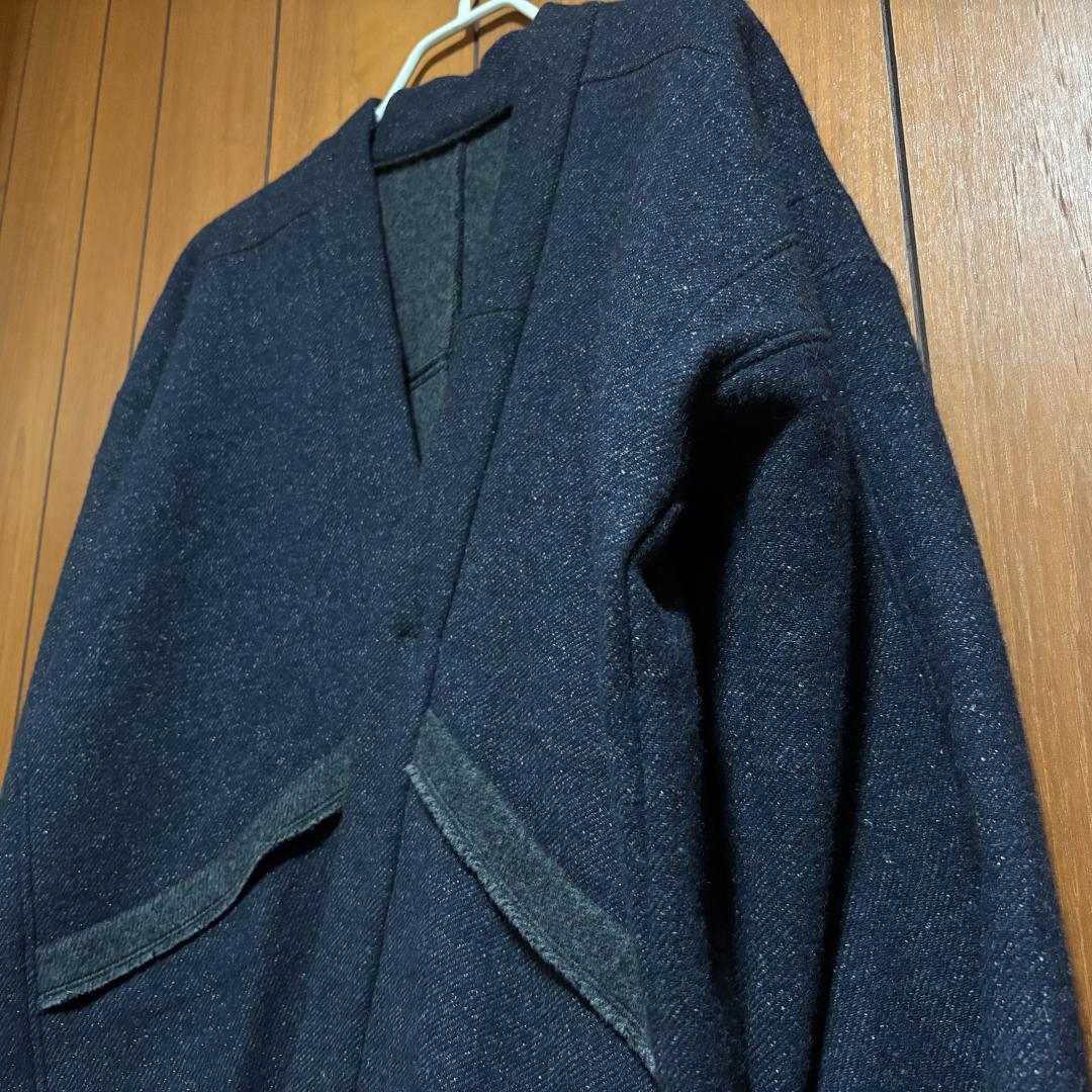 MITTAN 端切半纏 紺杢 サイズ2 ウール 尾州産