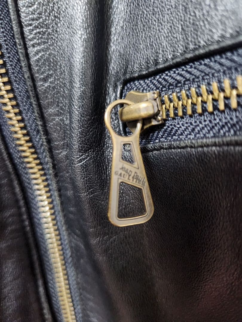 Jean Paul Gaultier レザーシングルライダース 48