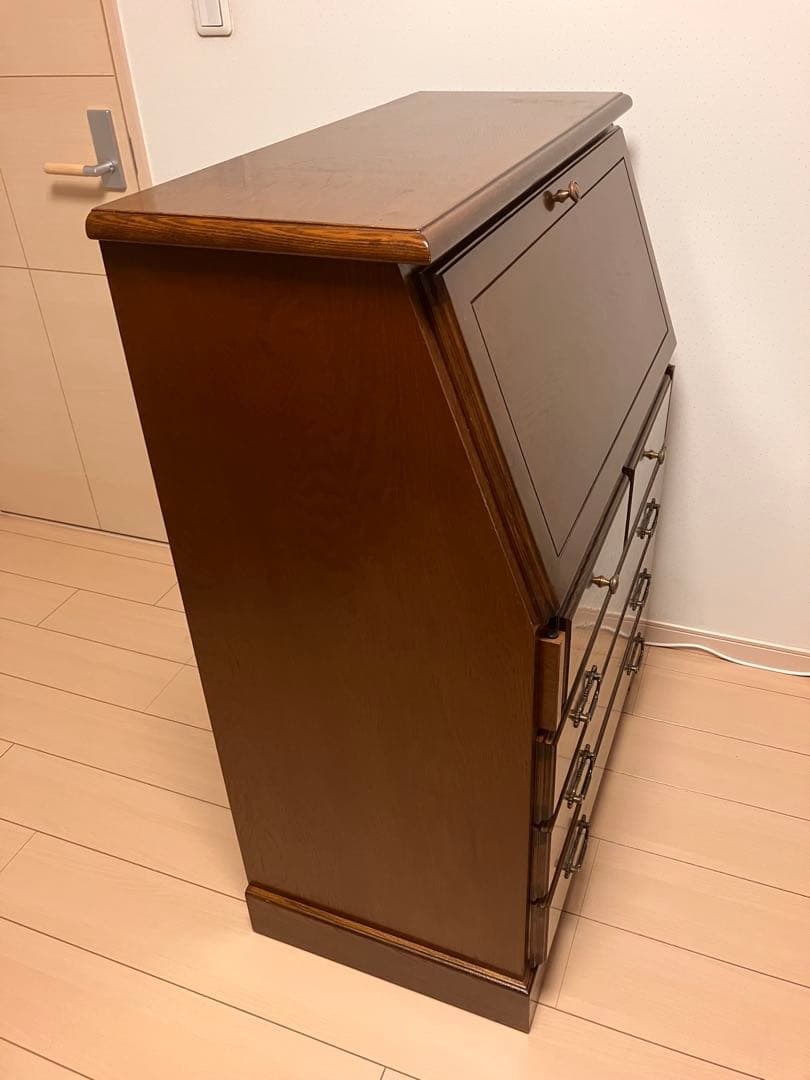 越後民芸　ライティングビューロー　ライティングデスク　高級　家具