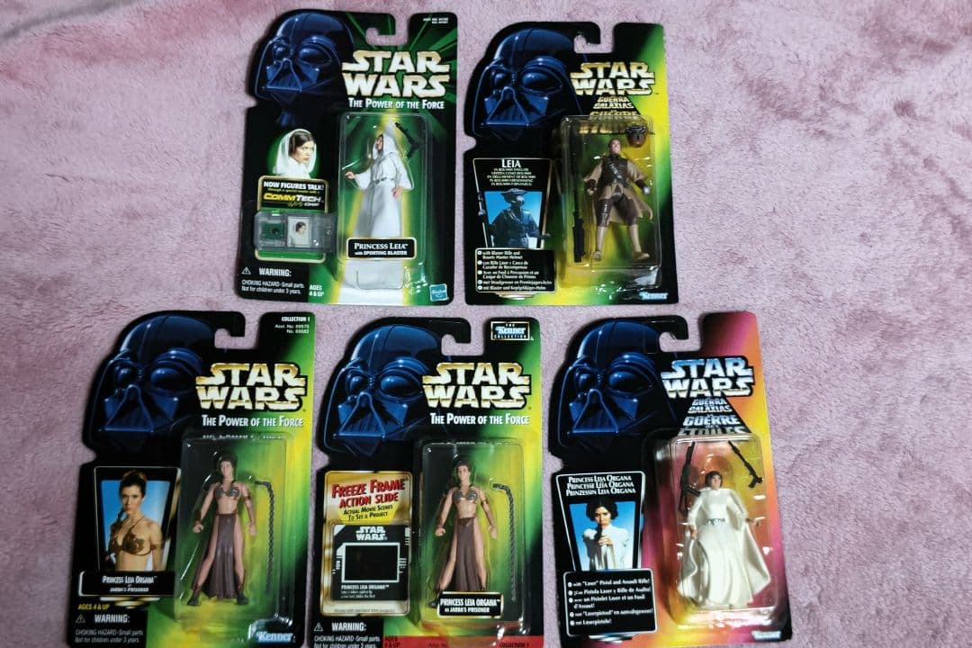 スターウォーズ　プリンセス　レイア　ベーシックフィギュア5種セット