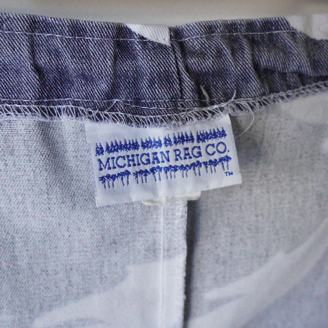 Michigan rag ミシガン ラグ 総柄 コットン パンツ 古着