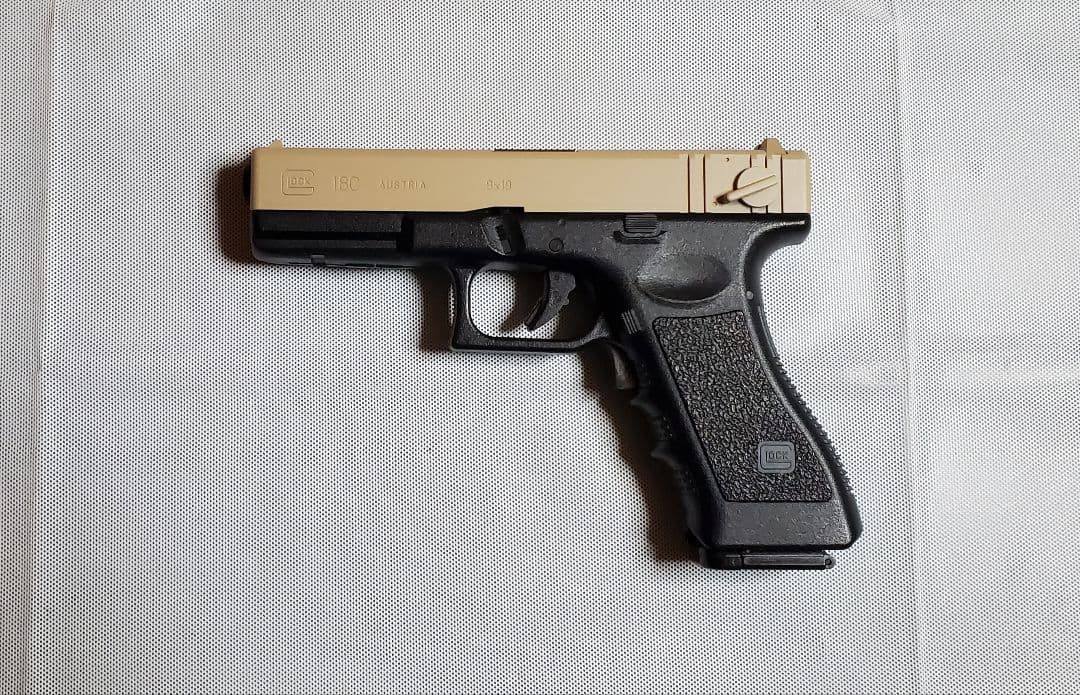 東京マルイ　グロック18C　タンカラー塗装　カスタム　改修品　10禁