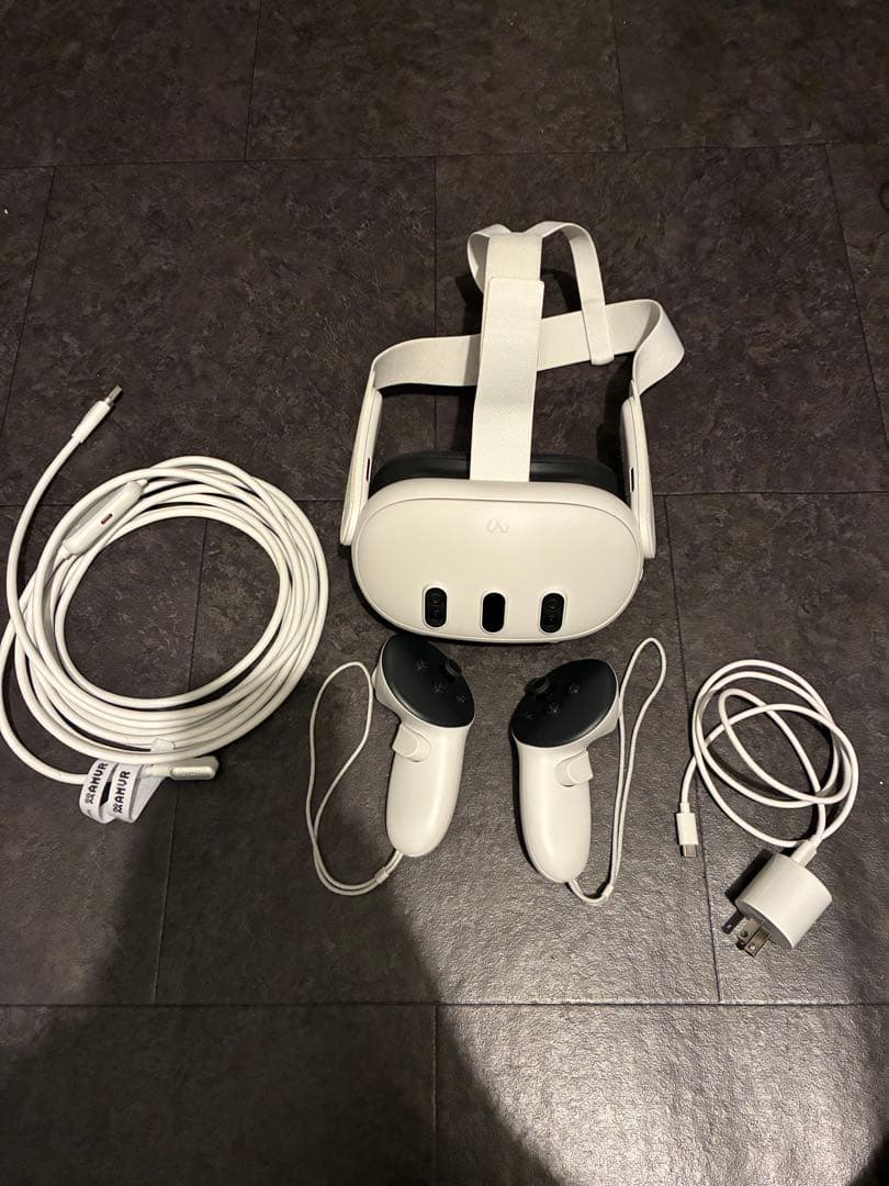  Quest 3 512GB VRヘッドセット　リンクケーブル付