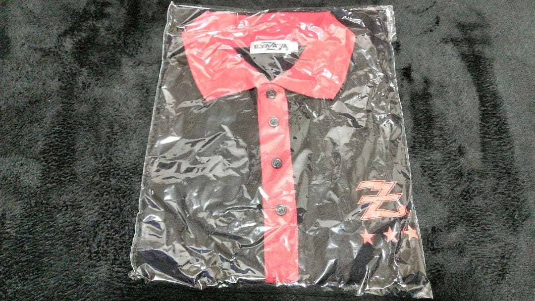 E.YAZAWA ポロシャツ 黒 赤矢沢永吉未使用品Lサイズ