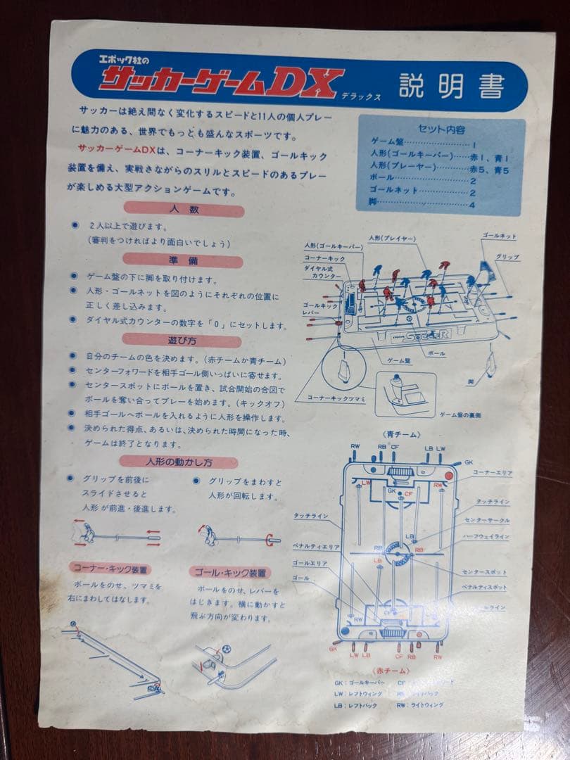 昭和レトロ　エポック社　サッカーゲームDX