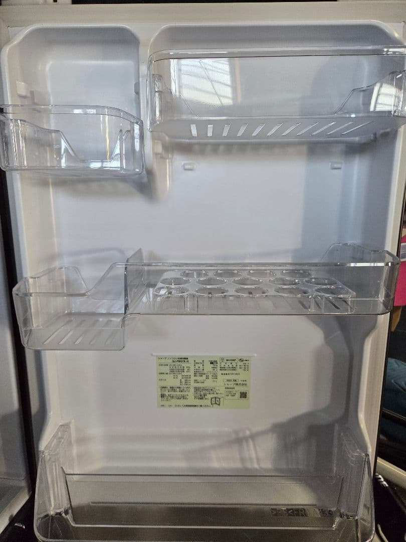 080702 SHARP ノンフロン冷凍冷蔵庫 SJ-PW37K-H