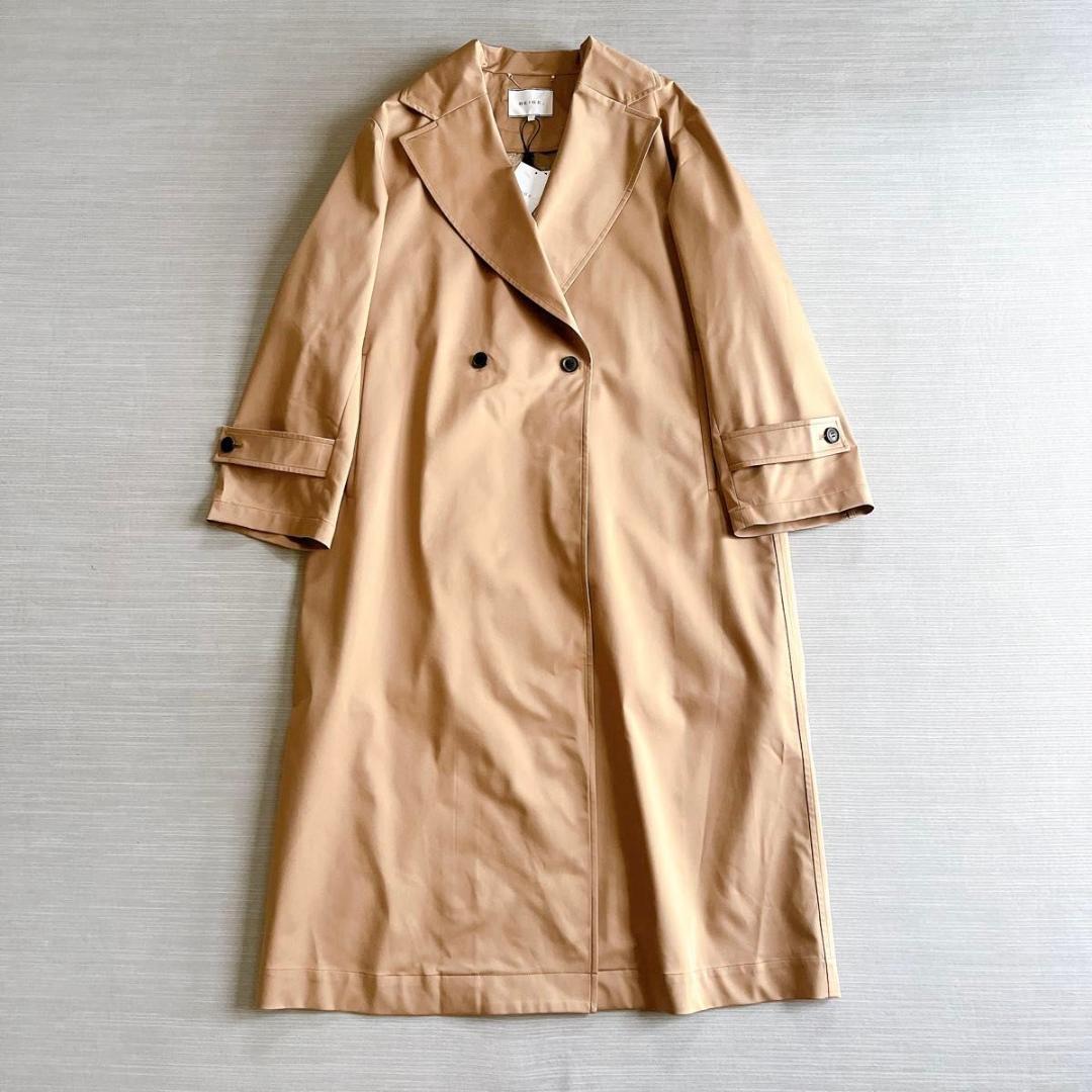 ＊未使用タグ付き【ベイジ】チェスターコート　ライナー　 キャメル　4 光沢感