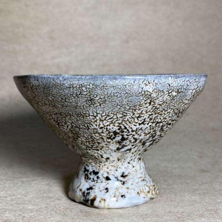 蛇蝎唐津馬上杯　唐津焼　ぐい呑　焼き物　陶器　酒器　陶芸