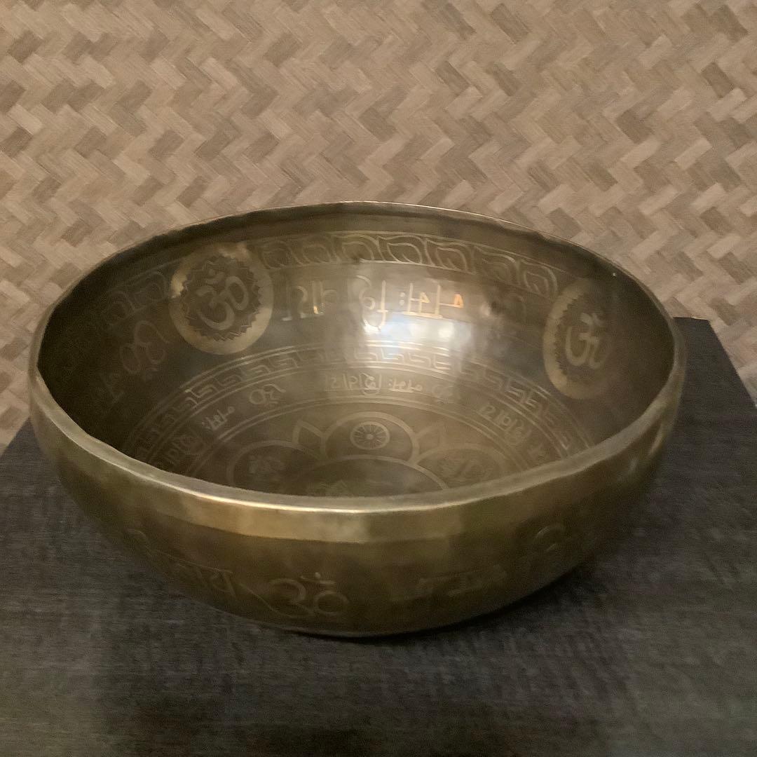 no42 チベット産 シンギングボウル　新品　サイババ　33cm 藤井風