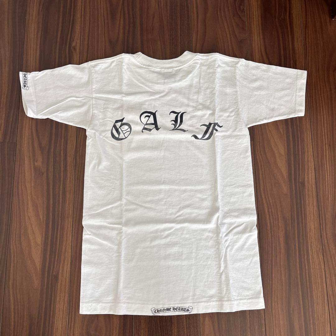最終売切り価格！美品CHROME HEARTS ホワイト Tシャツ ＧＡＬＦロゴ
