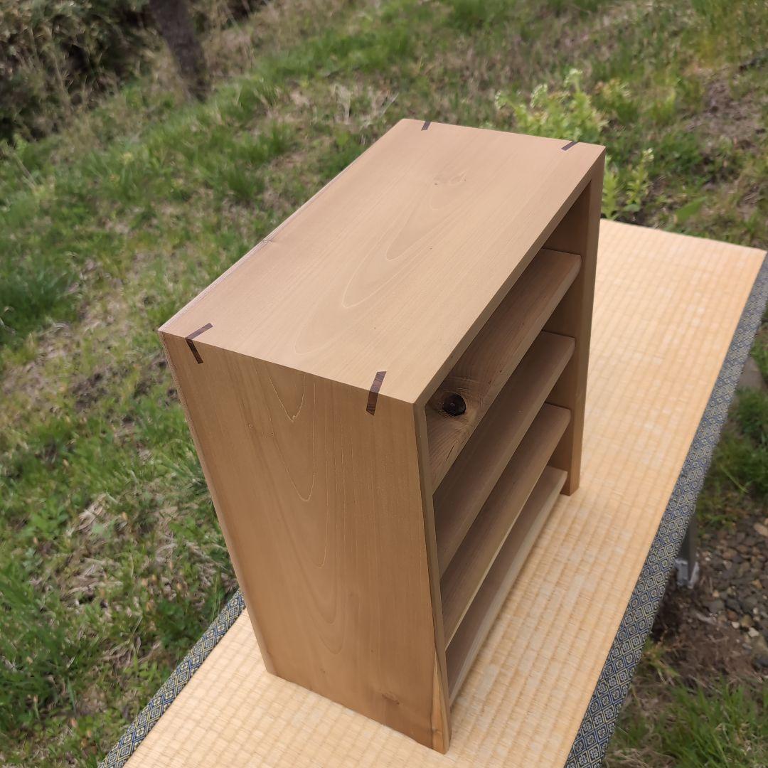 古材リメイク　朴の木 自在オープンシェルフ　無垢の家具