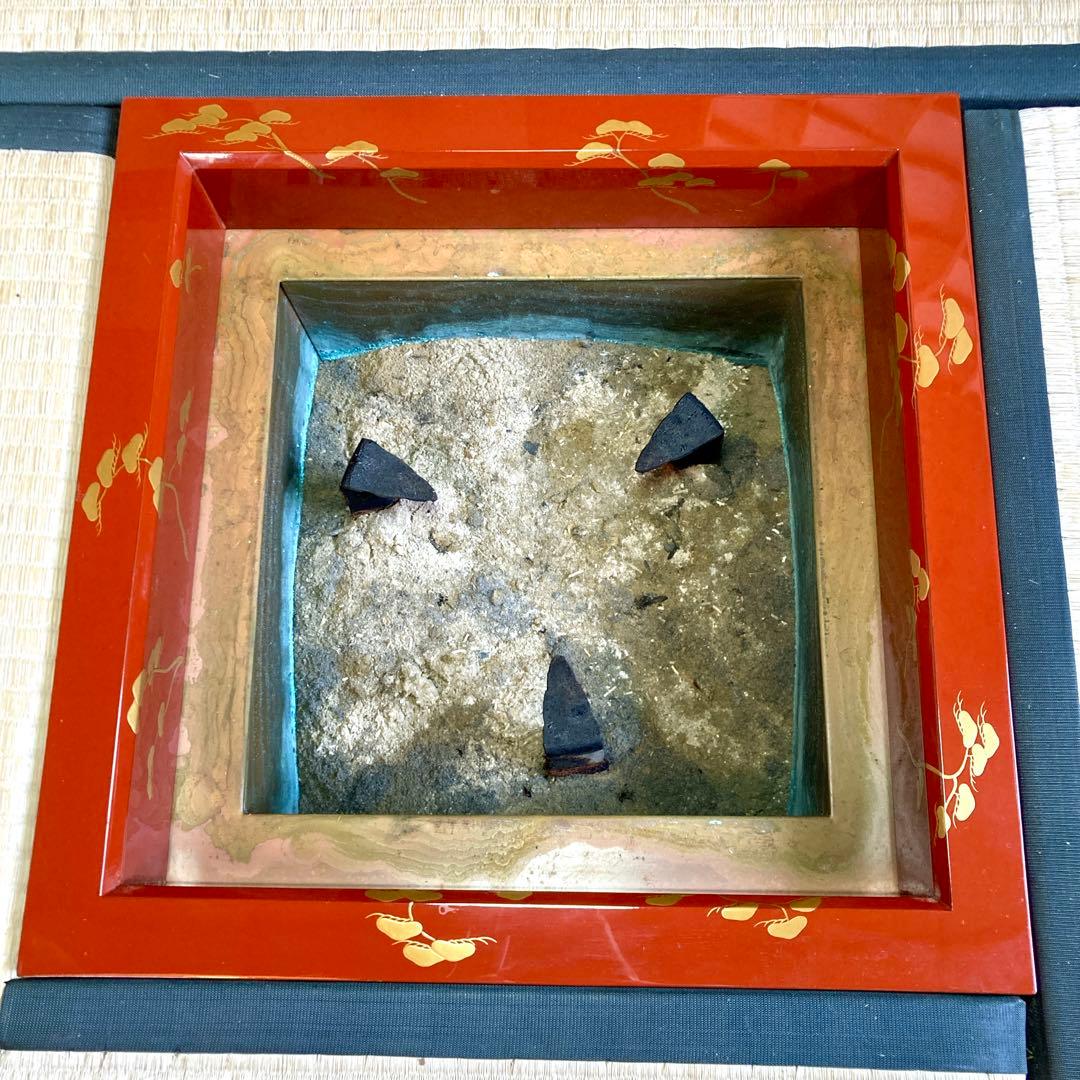 輪島塗　炉縁　茶道具　茶道　共箱　利休型