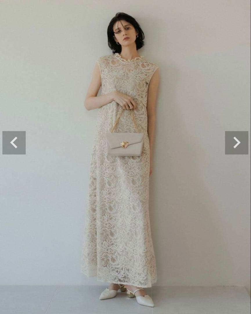 LE’RURE Prism lace A-line dress