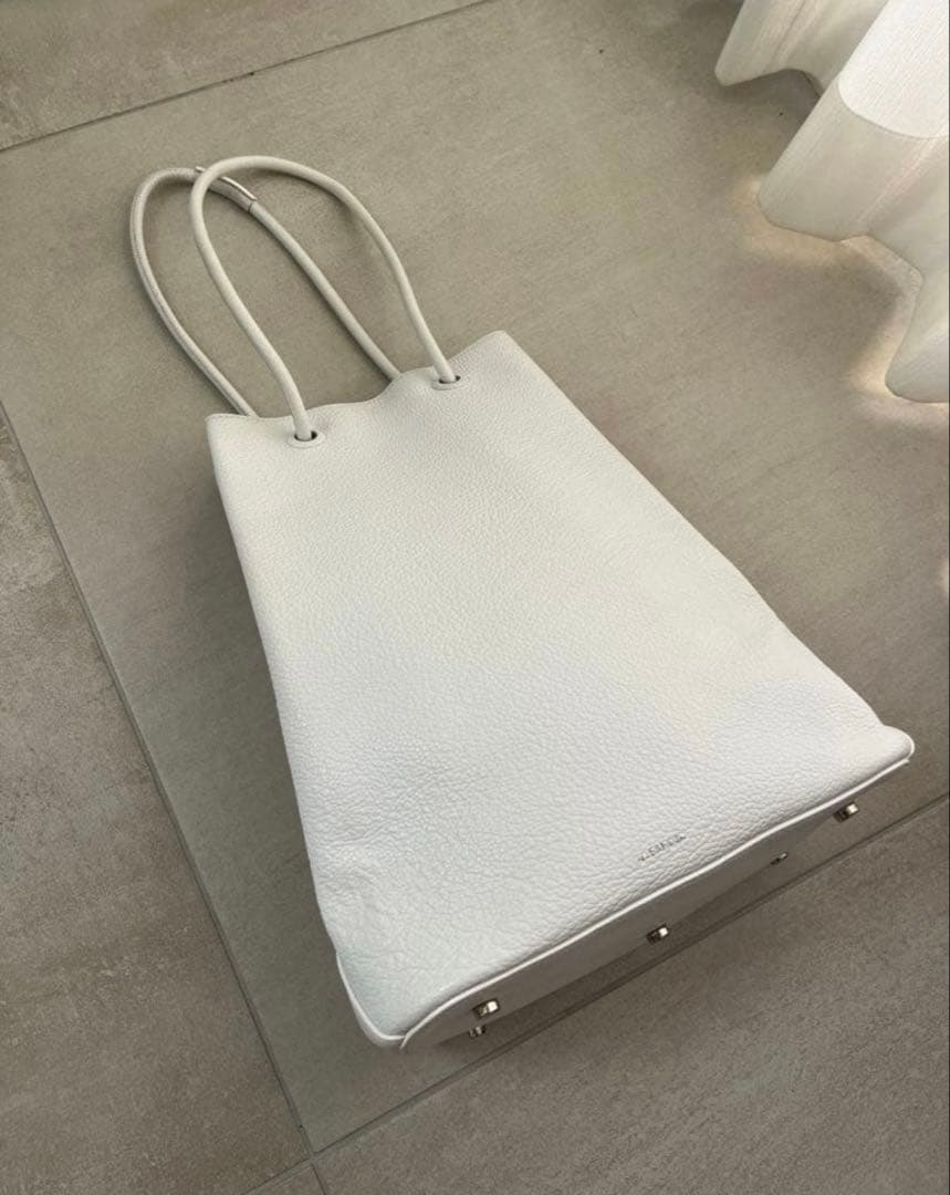 【のんのん】JIL SANDER ジルサンダー　レザーバッグ 白