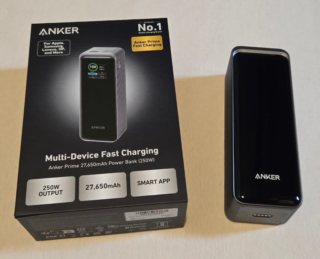【美品】Anker Prime Power Bank 27650mAh
