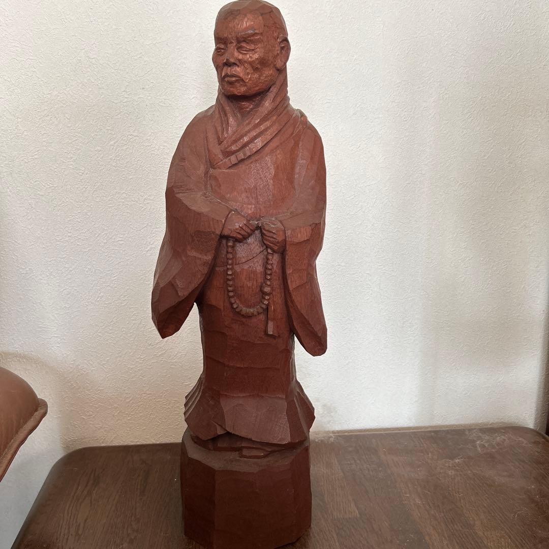 木製仏像彫刻 約45cm 親
