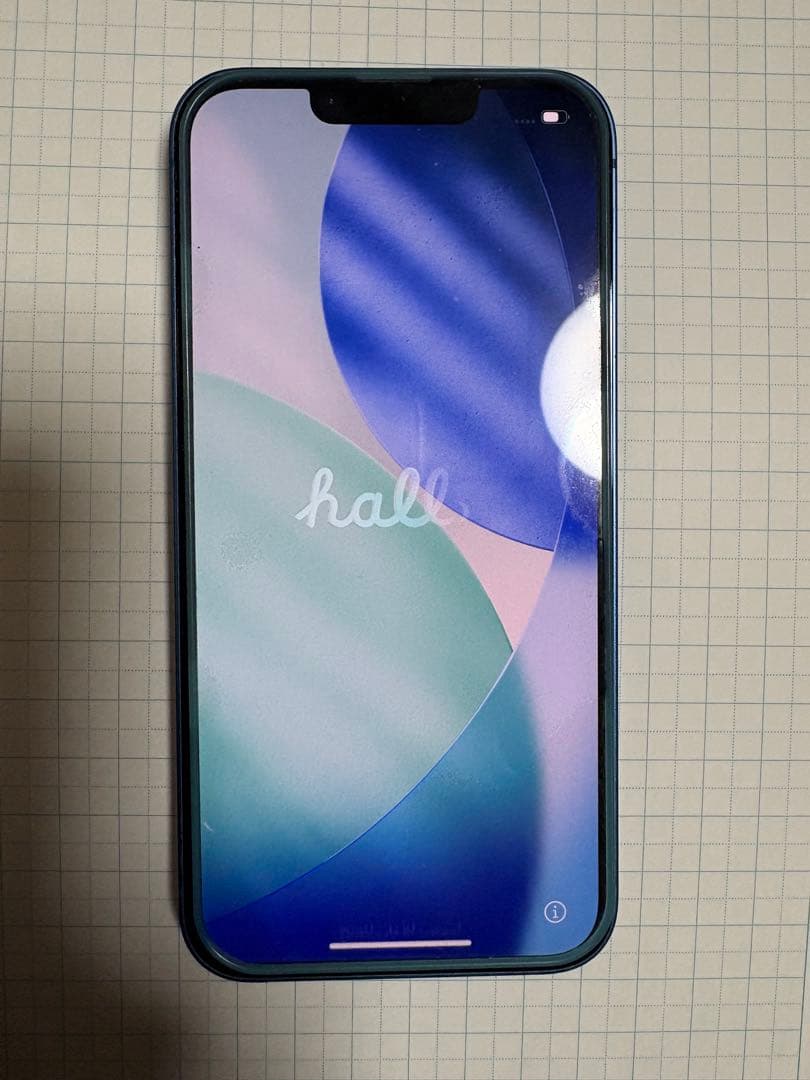 iPhone 13 ブルー 本体 箱付き　美品