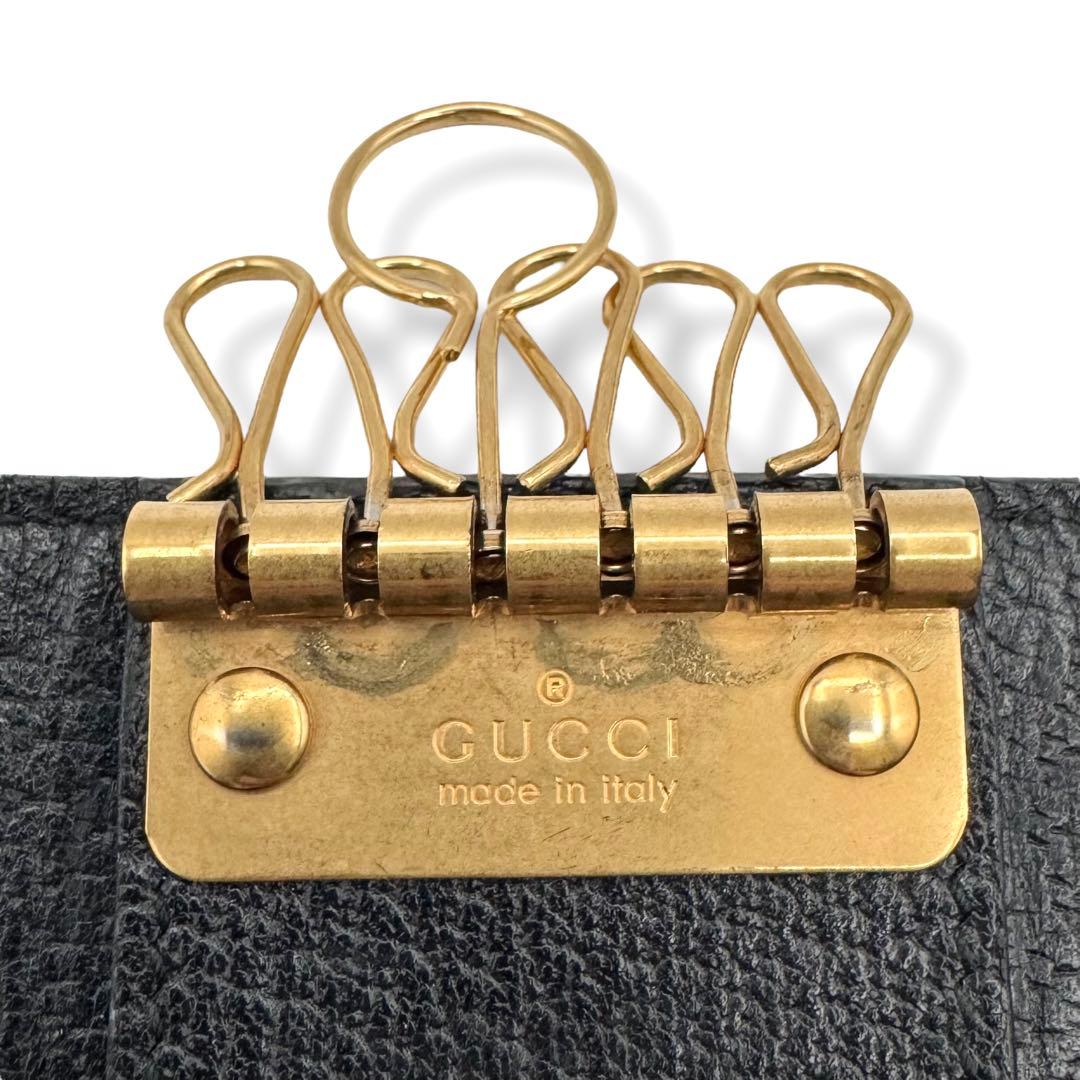 GUCCI グッチ キーケース 6連 アニマリエ 蜂 星 ブラック
