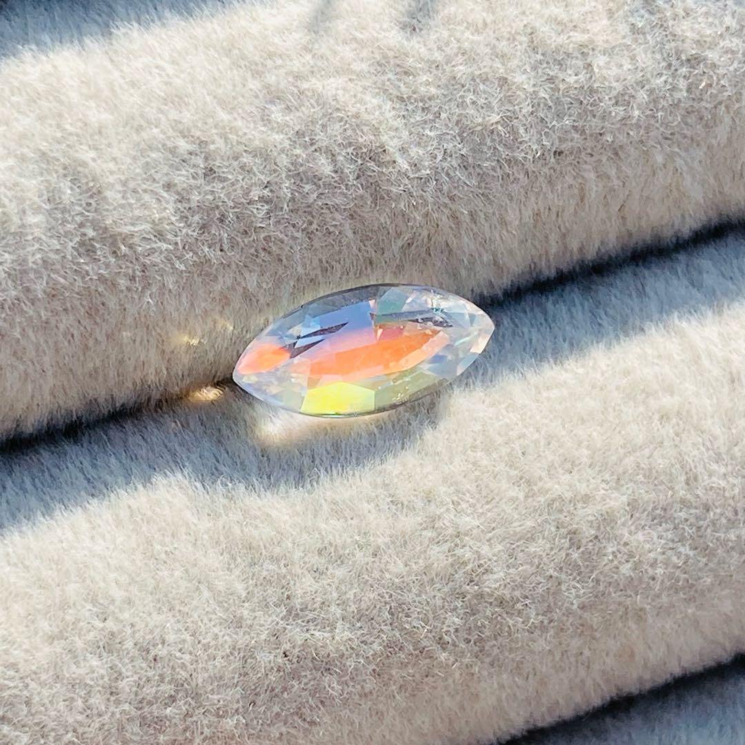 天然石　レインボームーンストーン　天然石リング　ルース　オーダーリング