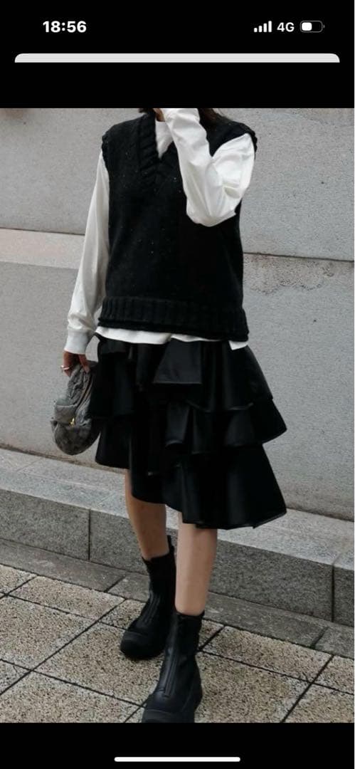 新品未使用マチャットMACHATT アシメフリルスカート