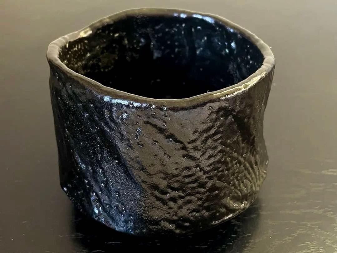 利茶土ミルグリム/リチャードミルグリム/今古窯/引出黒茶碗/抹茶茶碗