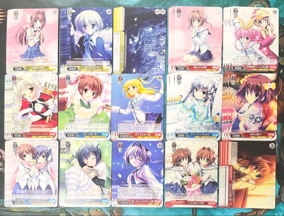 ヴァイスシュヴァルツ D.C. 過去弾7種 RR以下4コン オマケ付き