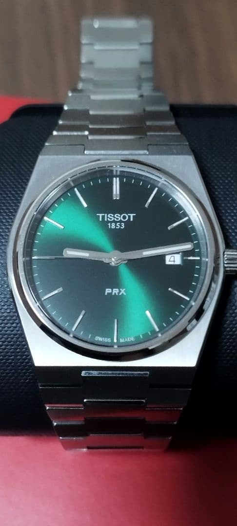TISSOT PRX 腕時計 クォーツ グリーン