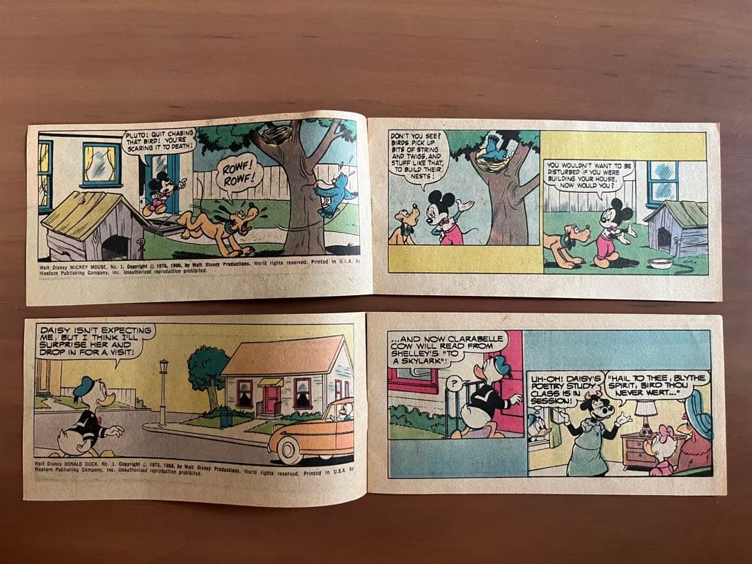 希少ビンテージ ミッキー ドナルド コミックブック MADE IN USA