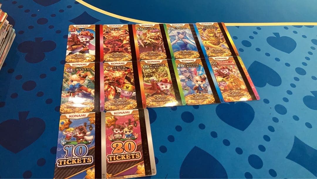 メダルゲーム　GOLD RAILROAD カード全種セット