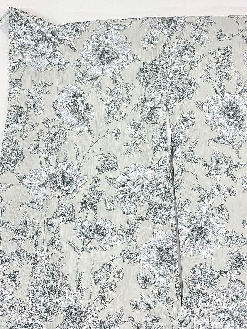 2尺袖 ポリエステル着物 楊柳 袴用