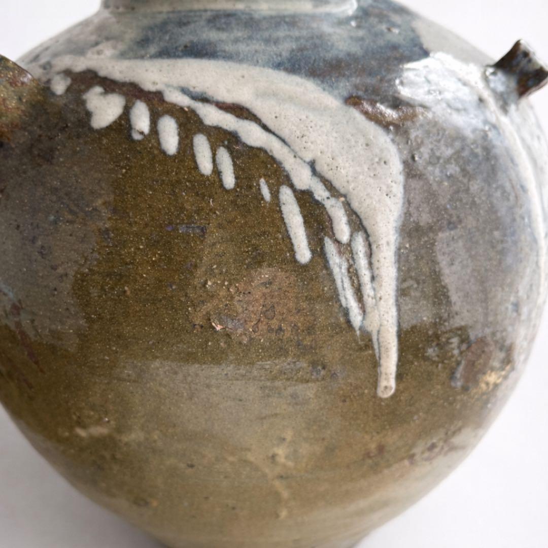 小代焼 大壺 高さ44cm 直径約34cm 民藝 古陶 骨董