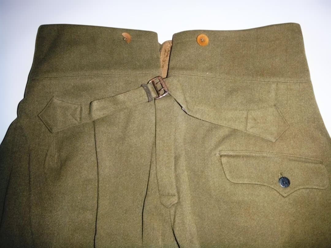 旧日本陸軍「将校用　九八式軍衣袴　制服上下」中古品