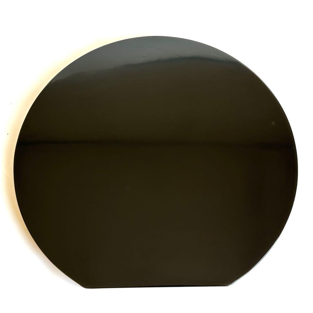 【未使用】天然木 木製 漆塗り 溜め ランチョンマット お膳 膳 お盆 半月盆①