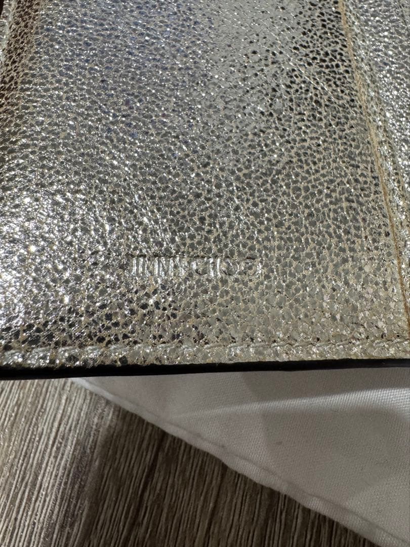 ゆ*ゆ様 【極美品】《正規購入》JIMMY CHOO シルバー ウォレット