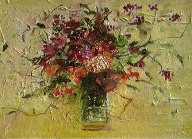 油絵 菅家令子 絵 絵画 インテリア F4-070702 花