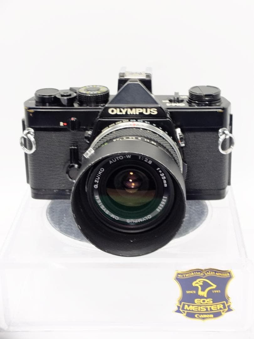 【実写確認整備品】オリンパスOM1ブラック／Gズイコー35mmf2.8フード付