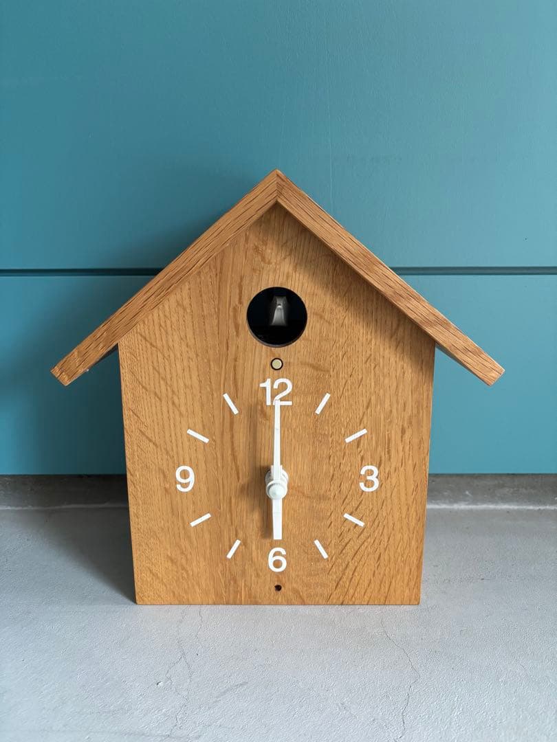 無印良品　鳩時計　掛置時計・クリ材