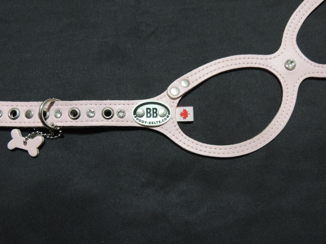 超美品　Buddy Belts バディベルト　ピンク　ストーン付ハーネス　3.5