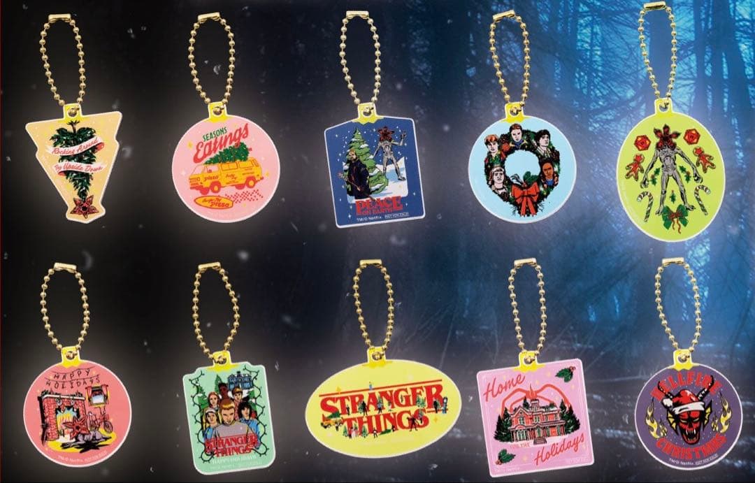 ストレンジャー・シングス　クリスマス・オーナメント・キーホルダー 全10種セット